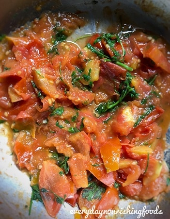 Tomato pachadi ingredients