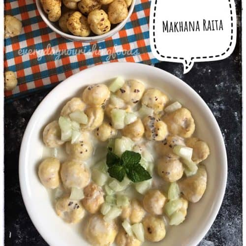 Makhana raita recipe