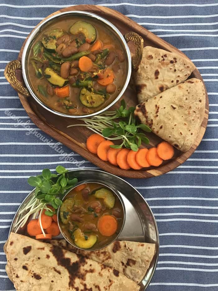 vegetable rajma curry