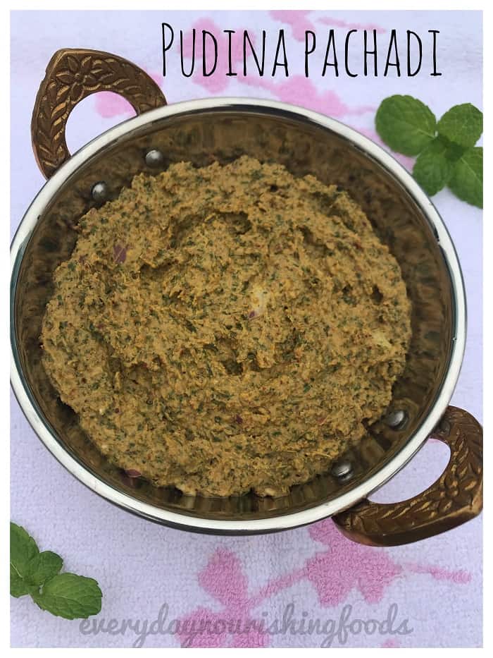 Pudina pachadi - mint chutney