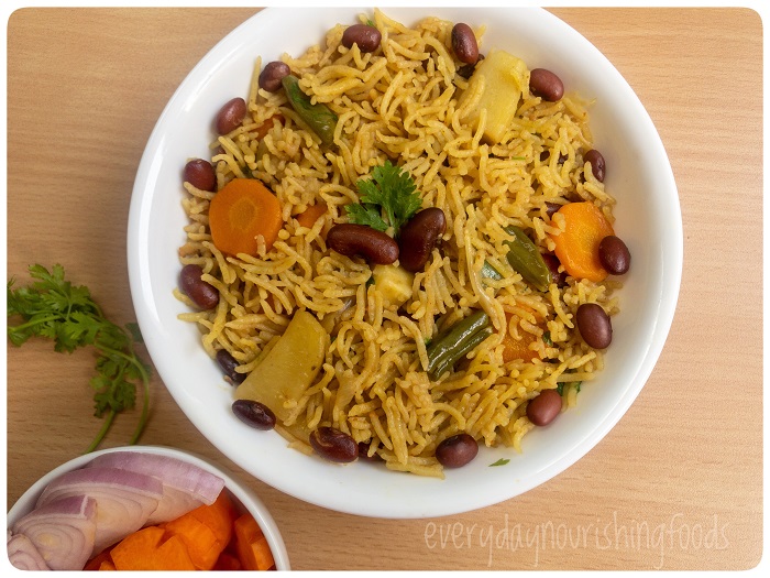 beans and rice in a bowl