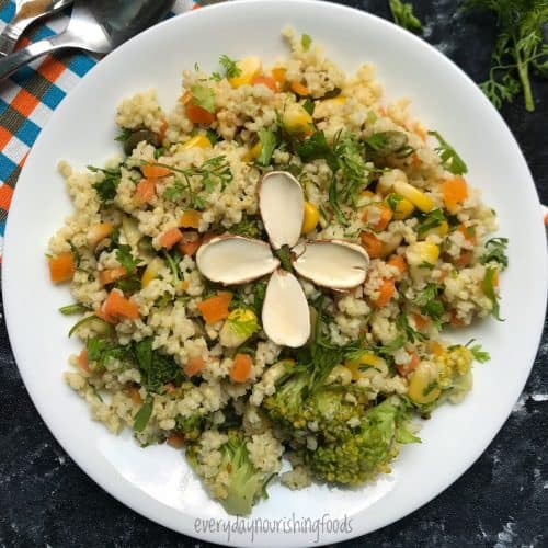 millet salad recipe featured image