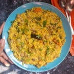 millet khichdi served in a plate