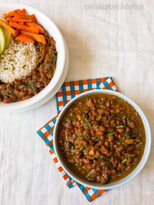 Instant pot black-eyed peas curry