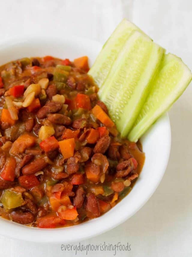 Easy Chili Recipe With Kidney Beans (Vegan & Gluten-free)