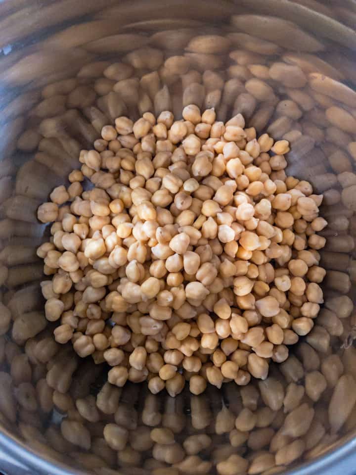 soaked chickpeas in the instant pot