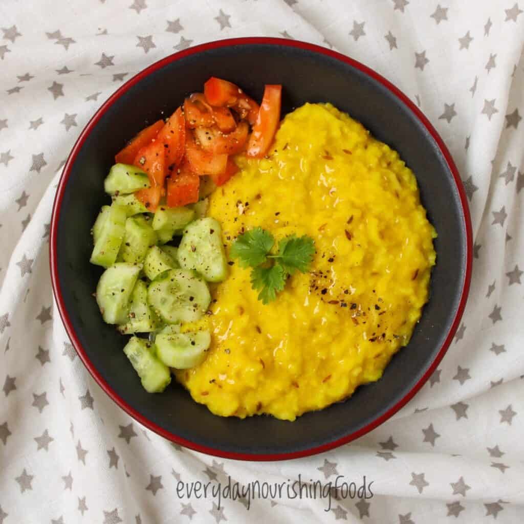 khichdi in a plate