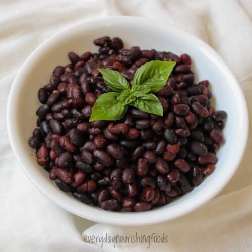 instant pot black beans in a bowl