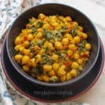 chickpea kale curry in a bowl