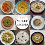 millet recipes photos collage