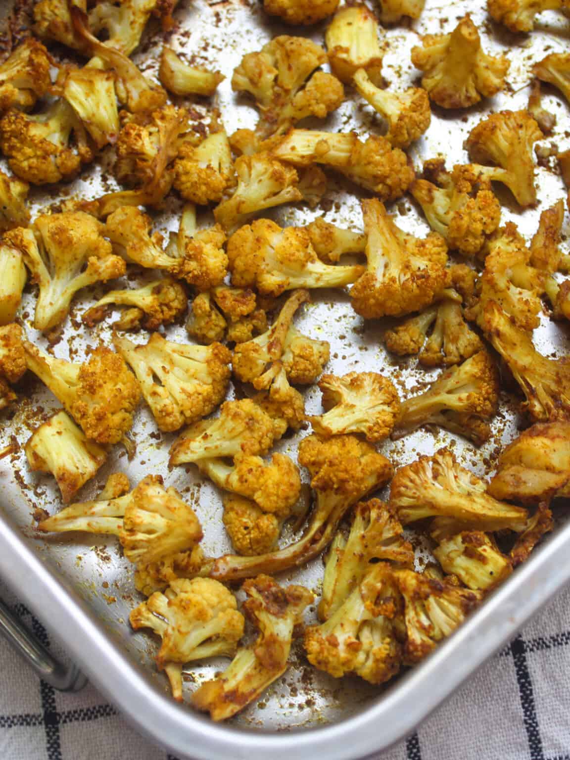 Indian Spiced Roasted Cauliflower (Oven Baked Side Dish) - Everyday ...
